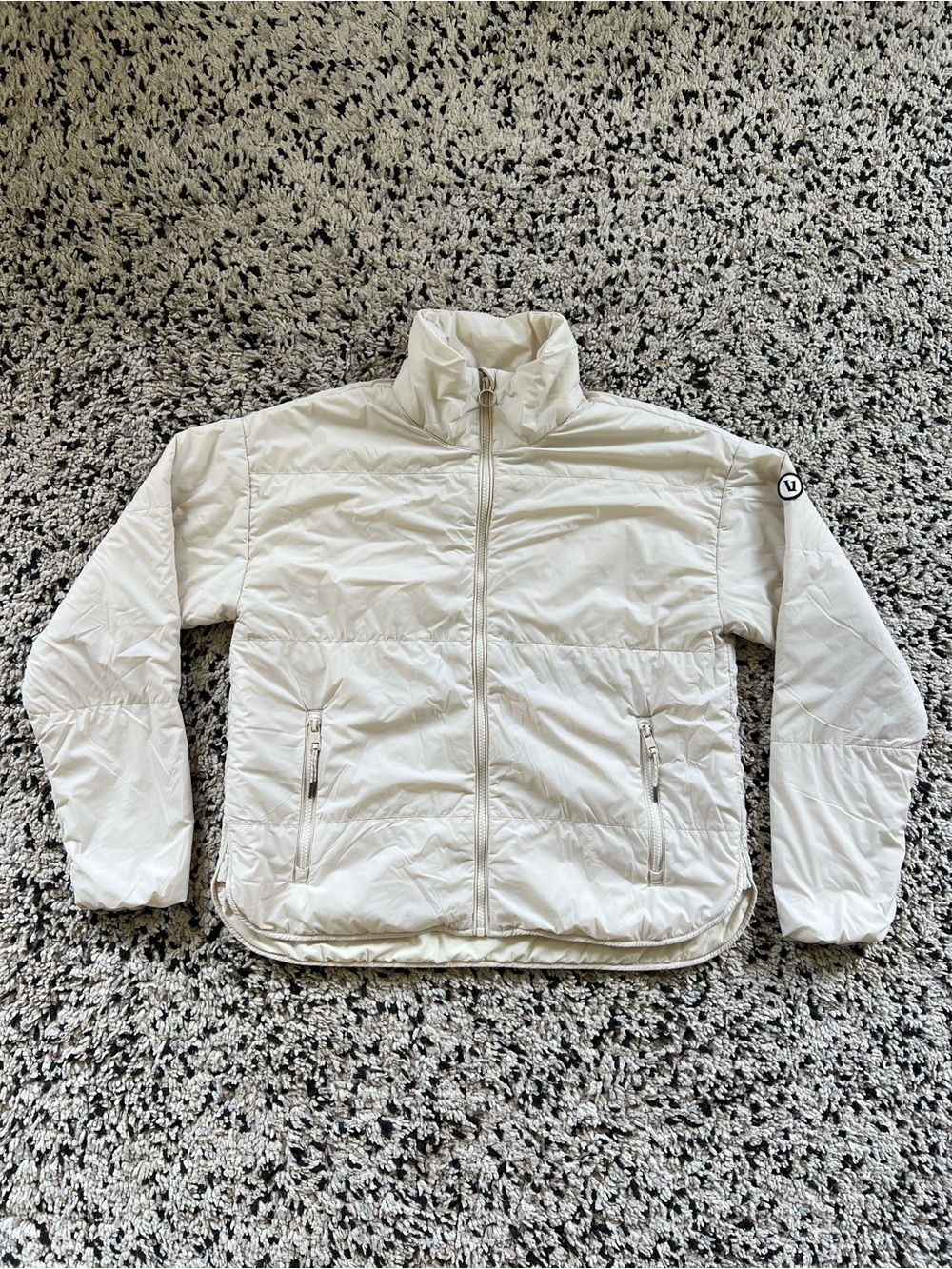 Vuori Canyon Insulated Jacket Ivory White Full Zip VW532 Women’s Size Small